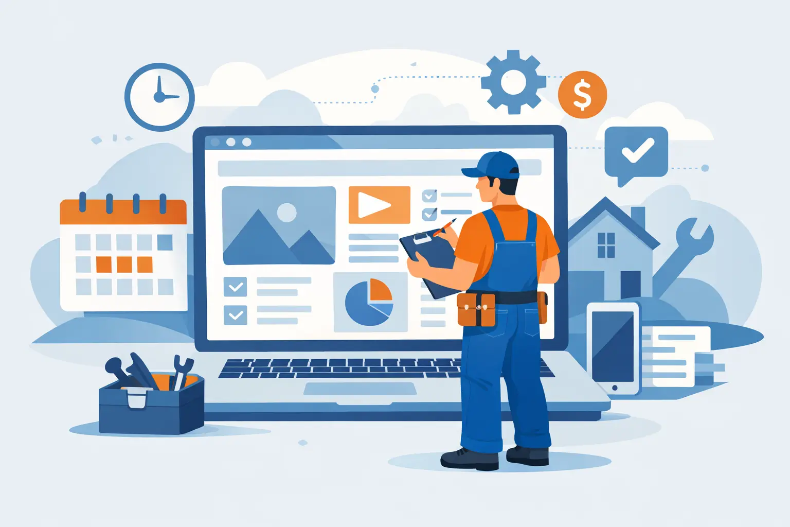 Monthly Website Plan for Tradesmen